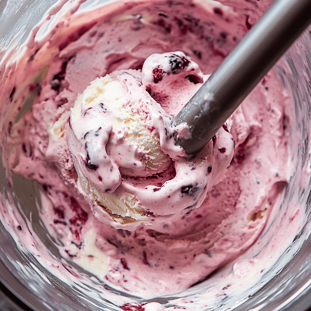 Berry Cottage Cheese Ice Cream: The Ultimate Healthy & Creamy Treat You’ll Crave 7 Blending berry cottage cheese ice cream mixture