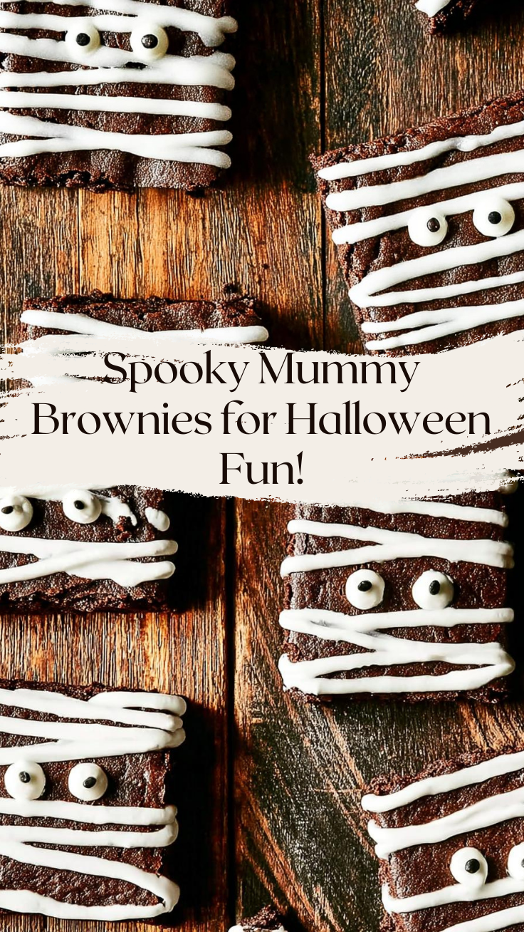 Spooky Mummy Brownies for a Delightful Halloween
