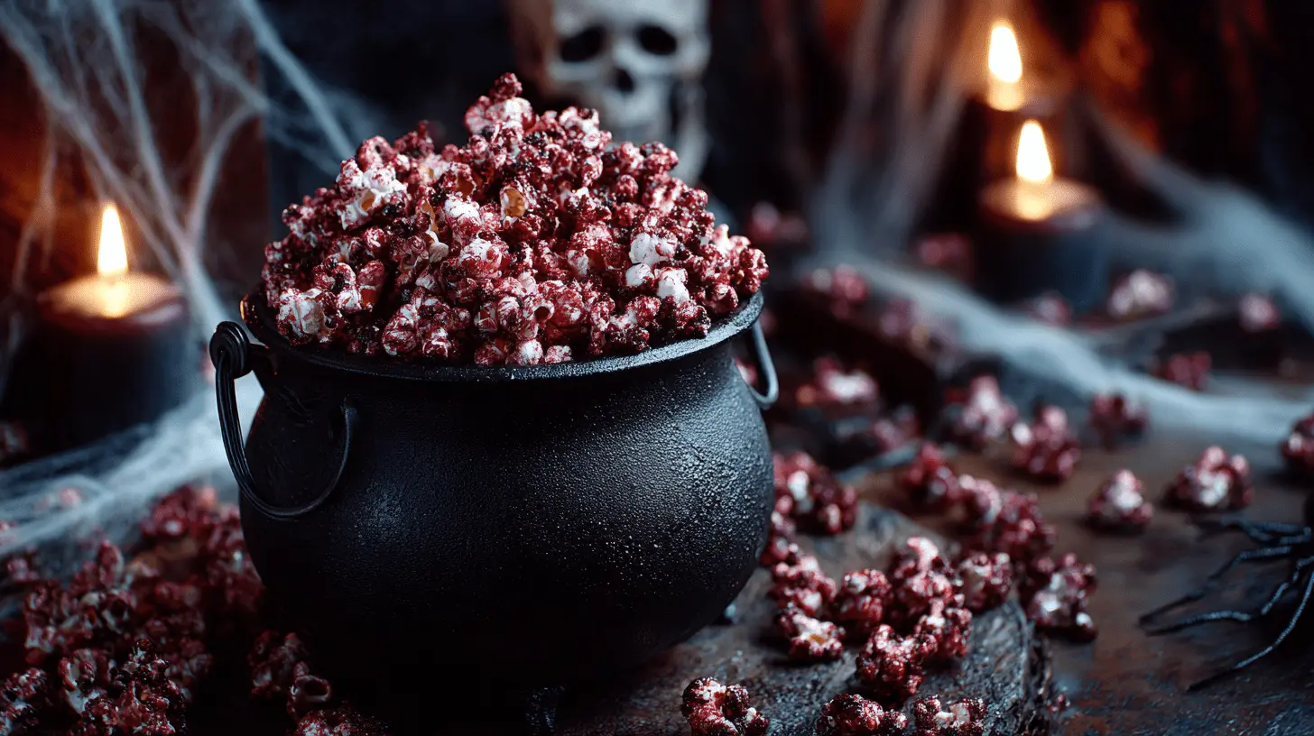 Bloody Red Velvet Popcorn: A Spooky-Sweet Treat You’ll Crave