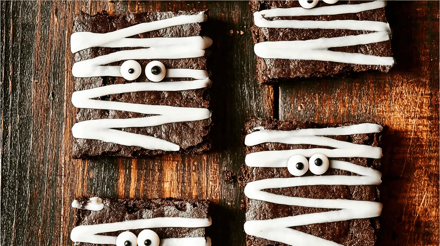 Spooky Mummy Brownies for a Delightful Halloween